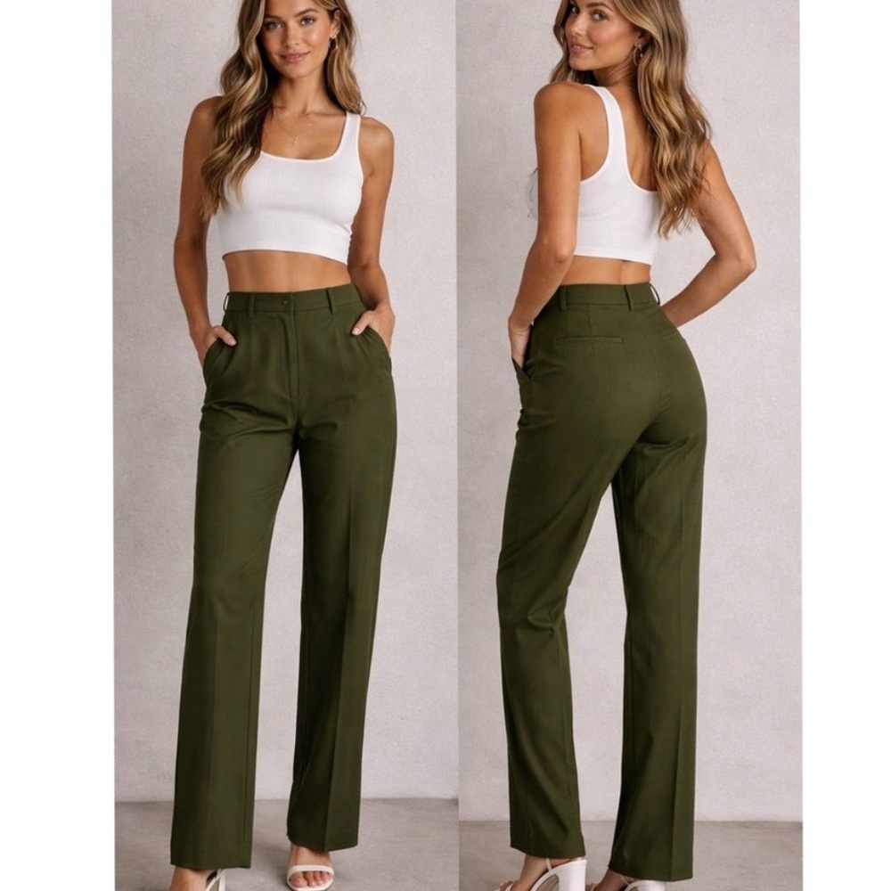 DO not buy. Isabella DeMarco sz 6 olive green flat fron